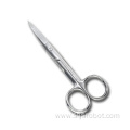 Stainless steel beauty nail tools eyebrow scissors metal beard scissors